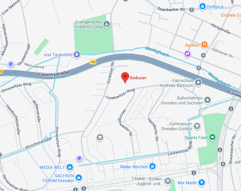 Standort Badusan Lagerverkauf Dresden